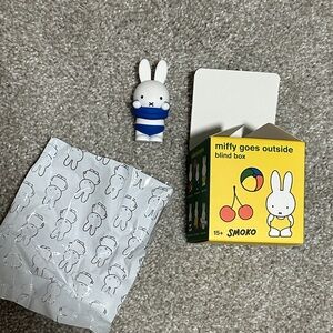 Miffy Goes Outside Blind Box Figure - White & Blue OPENED